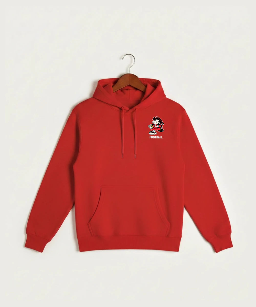 John Marshall High School Basketball (Boys) - Red Hoodie Value - Left Chest