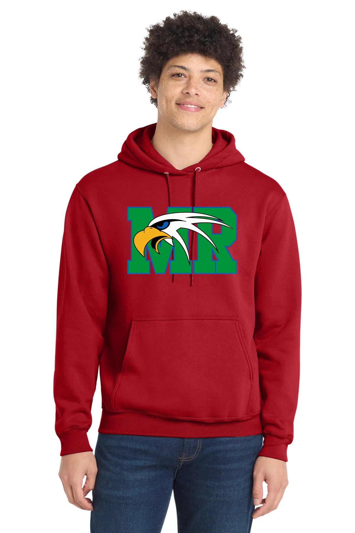 Maple River High School hockey_boys - Red Port & Co Core Fleece Pullover Hooded Sweatshirt. PC78H