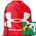 Maple River High School hockey_boys - Red/ Red Ozsee Sackpack Drawstring Bag
