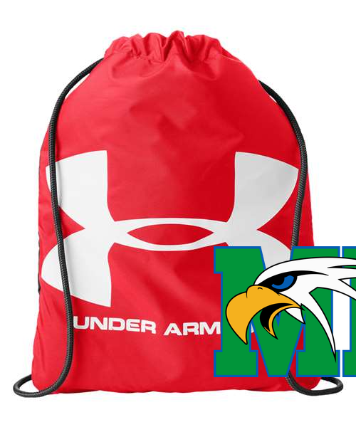 Maple River High School hockey_boys - Red/ Red Ozsee Sackpack Drawstring Bag