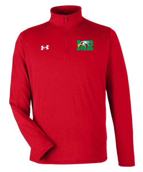Maple River High School hockey_boys - Red/ White Men's Team Tech™ Quarter-Zip Pullover