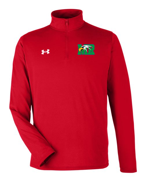 Maple River High School hockey_boys - Red/ White Men's Team Tech™ Quarter-Zip Pullover