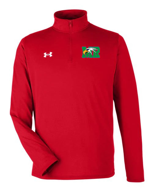 Maple River High School hockey_boys - Red/ White Men's Team Tech™ Quarter-Zip Pullover