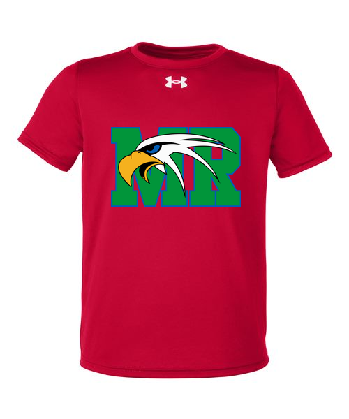 Maple River High School cross_country_girls - Red/ White Youth Tech™ Team T-Shirt