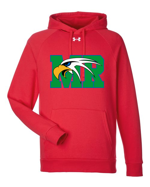 Maple River High School hockey_boys - Red/ White Men's Rival Fleece Hooded Sweatshirt