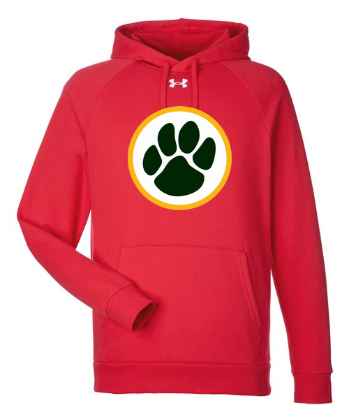 Ashwaubenon High School Football (Boys) - Red/ White Men's Rival Fleece Hooded Sweatshirt