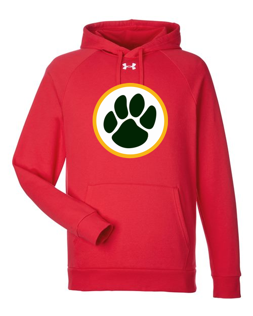 Ashwaubenon High School Football (Boys) - Red/ White Men's Rival Fleece Hooded Sweatshirt