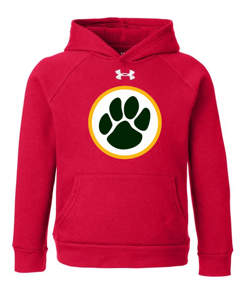 Ashwaubenon High School Football (Boys) - Red/ White Youth Rival Fleece Hooded Sweatshirt