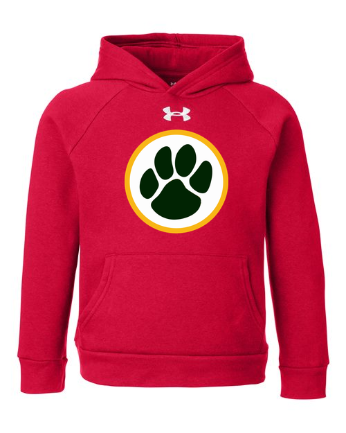 Ashwaubenon High School Football (Boys) - Red/ White Youth Rival Fleece Hooded Sweatshirt