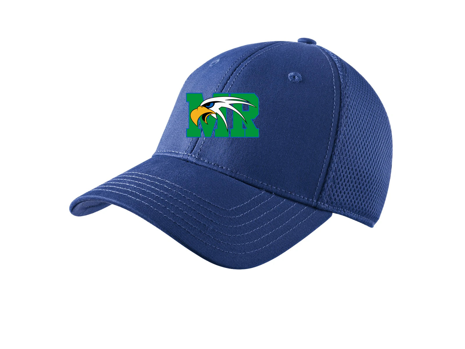 Maple River High School hockey_boys - Royal New Era - Stretch Mesh Cap. NE1020
