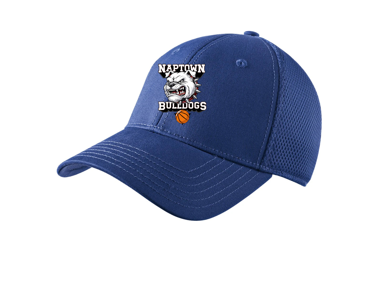 Naptown basketball_boys - Royal New Era - Stretch Mesh Cap. NE1020