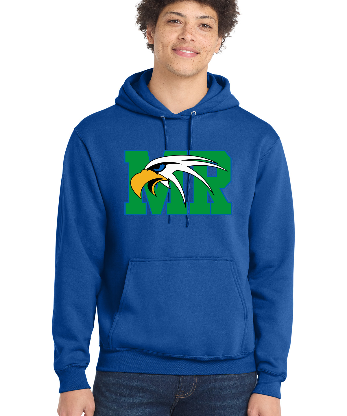 Maple River High School hockey_boys - Royal Port & Co Core Fleece Pullover Hooded Sweatshirt. PC78H