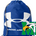 Maple River High School hockey_boys - Royal/ Steel Ozsee Sackpack Drawstring Bag