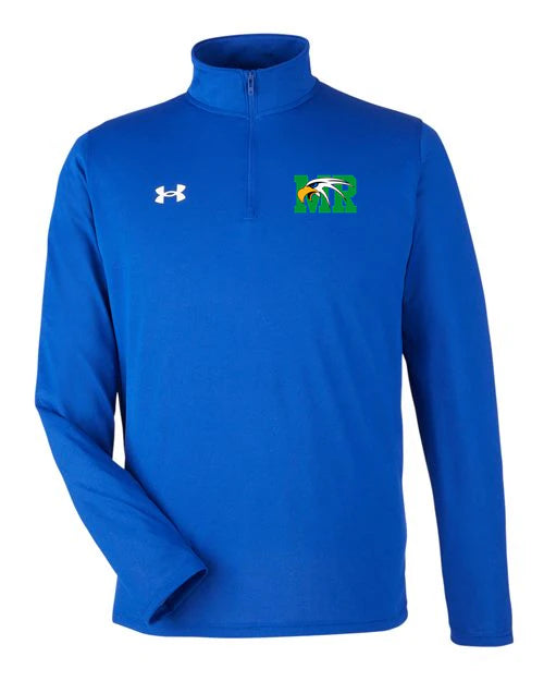 Maple River High School hockey_boys - Royal/ White Men's Team Tech™ Quarter-Zip Pullover