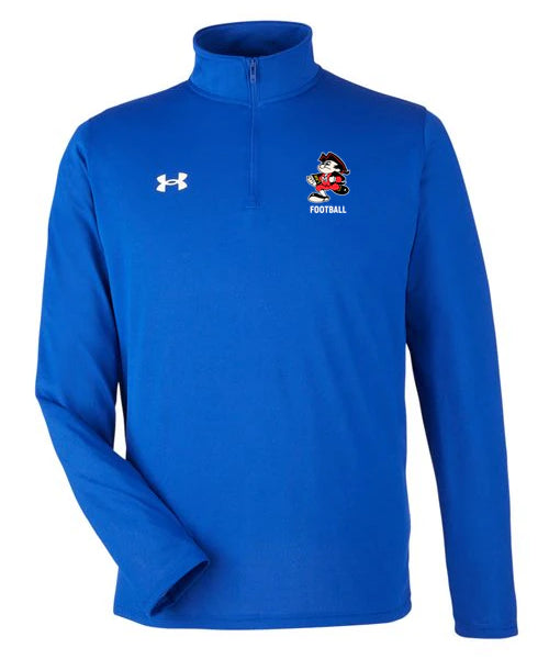 John Marshall High School Basketball (Boys) - Royal/ White Men's Team Tech™ Quarter-Zip Pullover