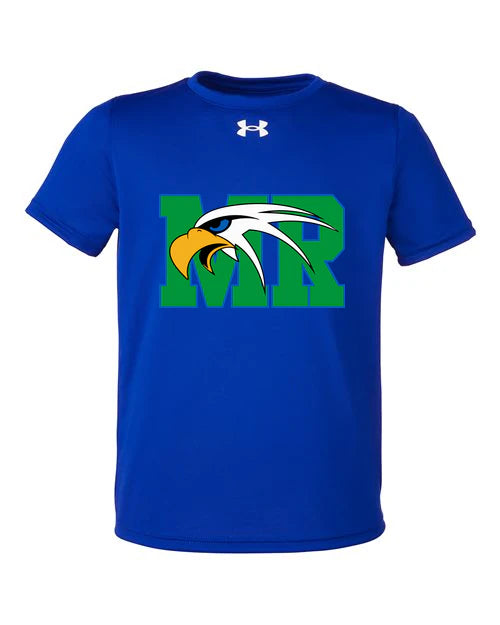 Maple River High School hockey_boys - Royal/ White Youth Tech™ Team T-Shirt
