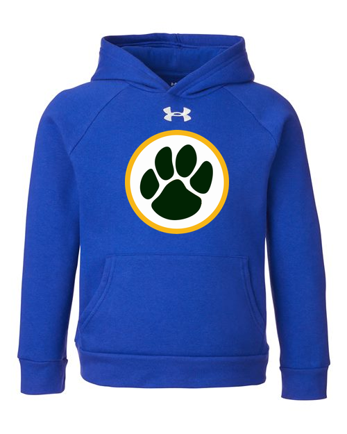 Ashwaubenon High School Football (Boys) - Royal/ White Youth Rival Fleece Hooded Sweatshirt