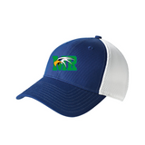 Maple River High School hockey_boys - Royal/ White New Era - Stretch Mesh Cap. NE1020