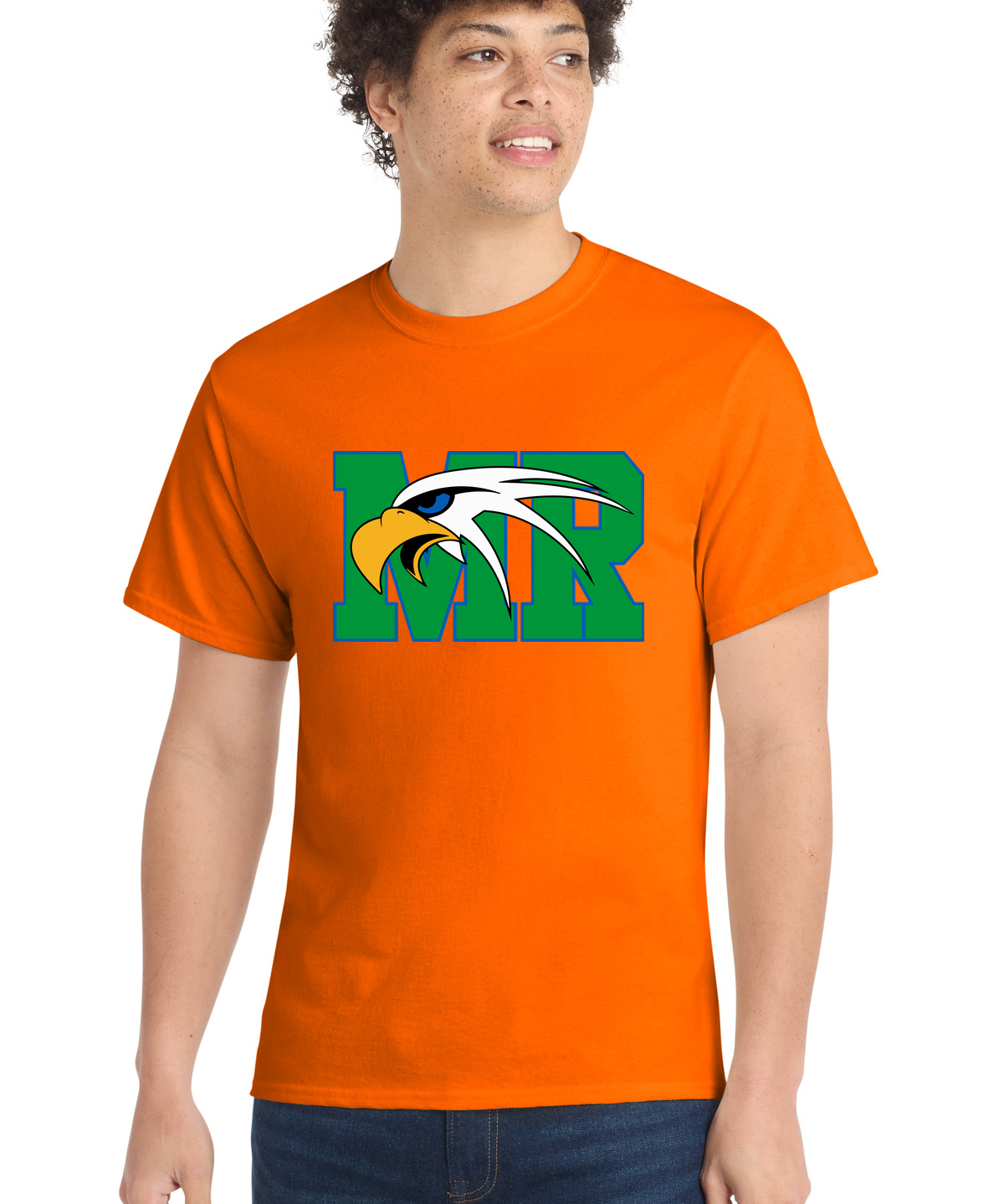 Maple River High School hockey_boys - S. Orange Port & Co Core Cotton Tee. PC54