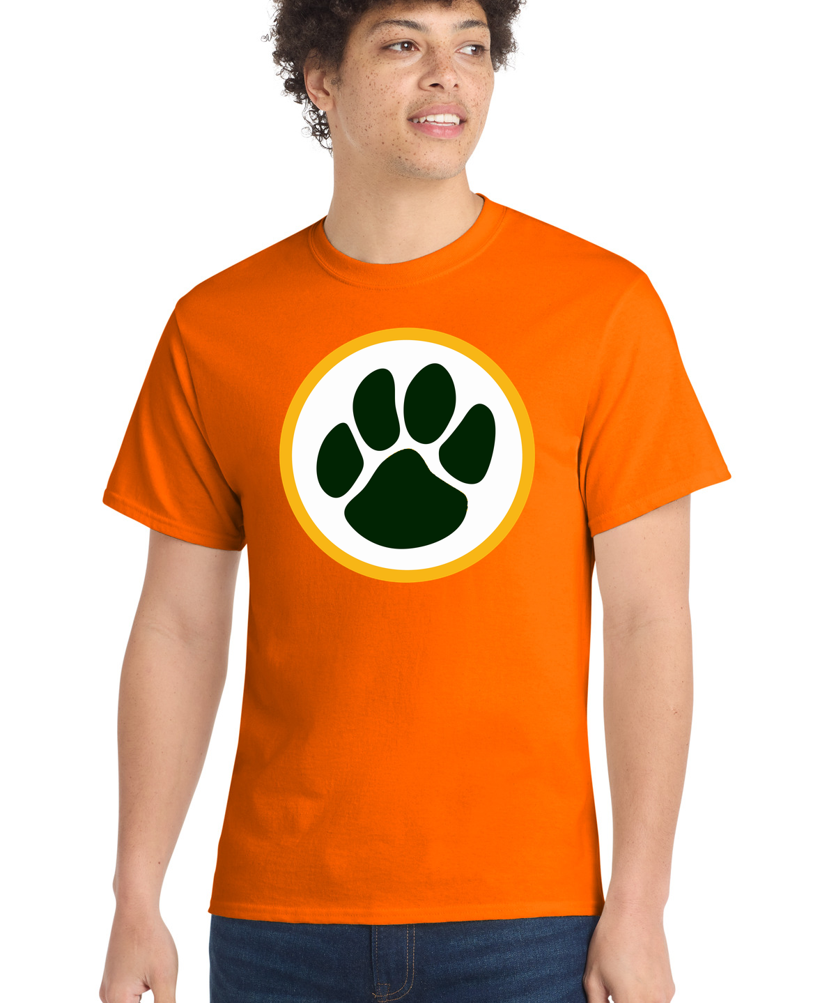 Ashwaubenon High School Football (Boys) - S. Orange Port & Co Core Cotton Tee. PC54