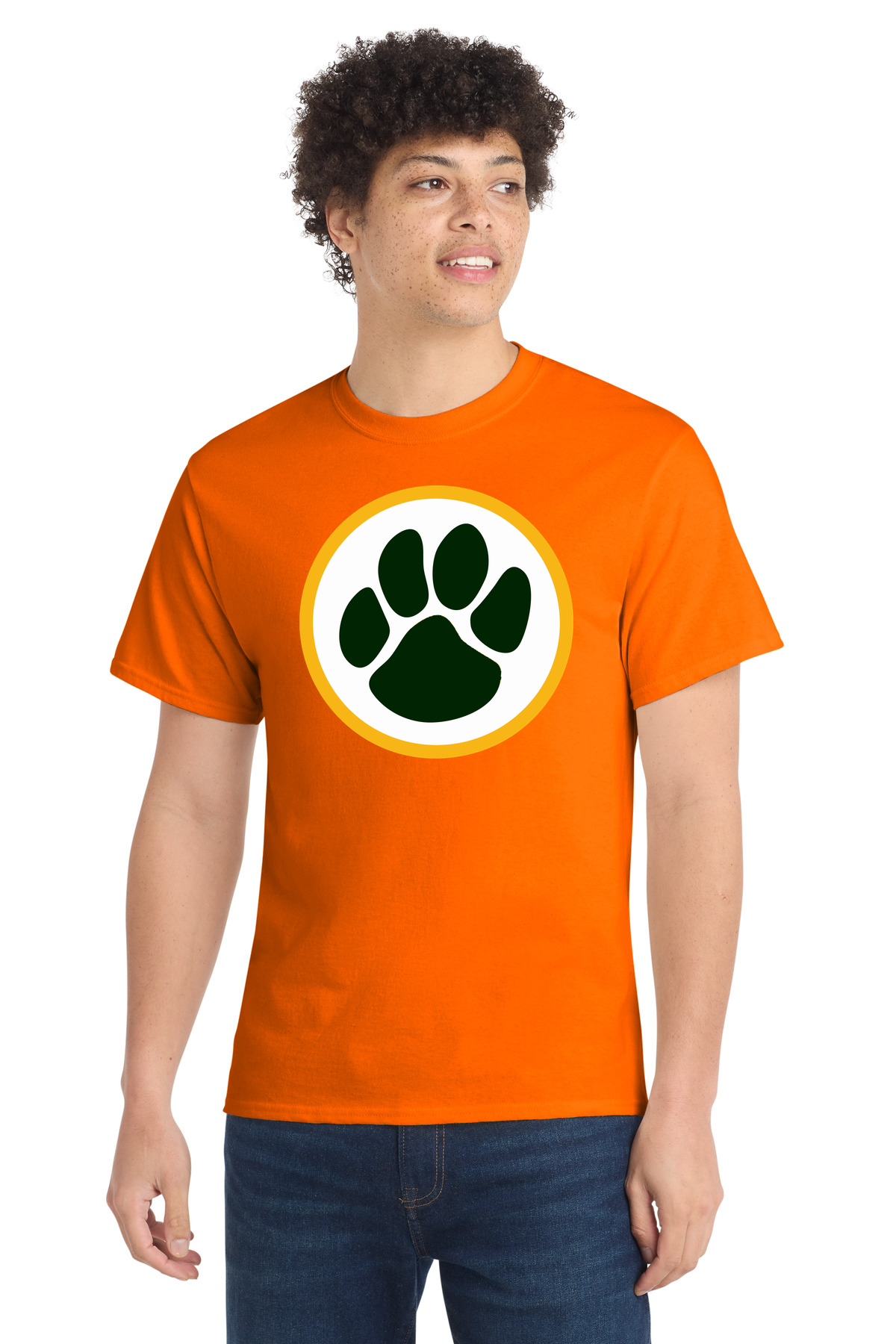Ashwaubenon High School Football (Boys) - S. Orange Port & Co Core Cotton Tee. PC54