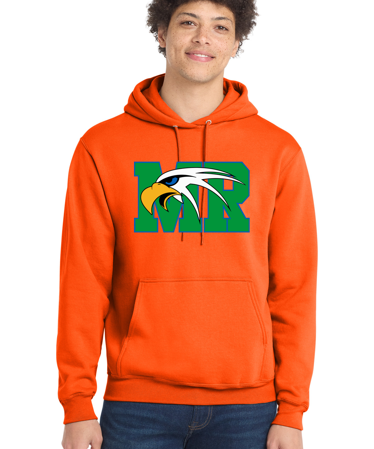 Maple River High School hockey_boys - S. Orange Port & Co Core Fleece Pullover Hooded Sweatshirt. PC78H