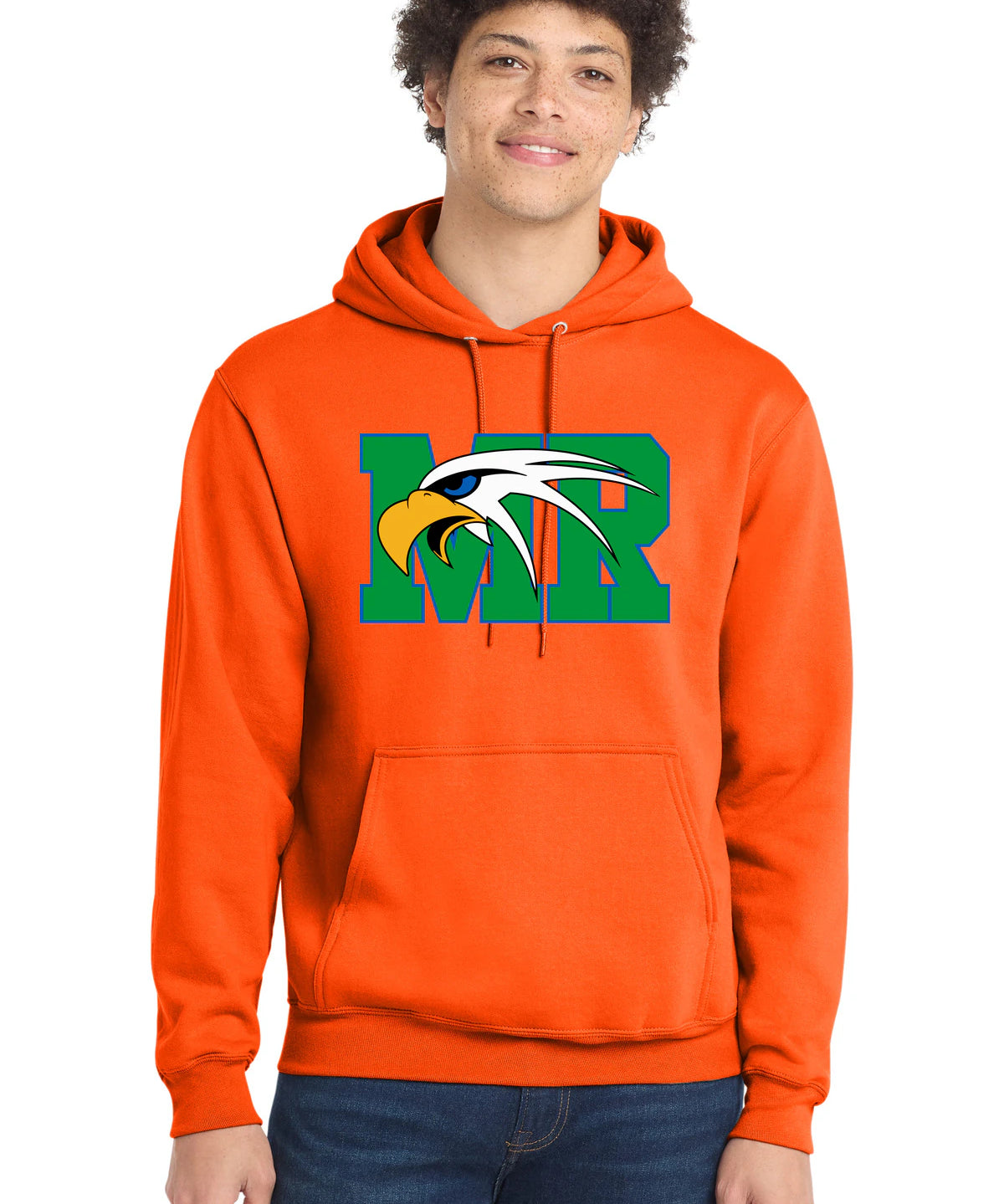 Maple River High School hockey_boys - S. Orange Port & Co Core Fleece Pullover Hooded Sweatshirt. PC78H