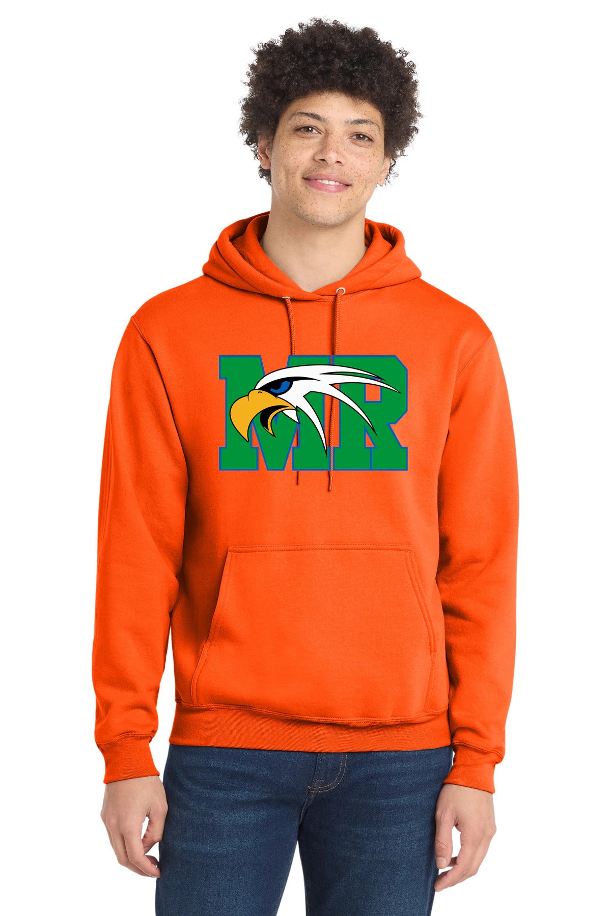 Maple River High School hockey_boys - S. Orange Port & Co Core Fleece Pullover Hooded Sweatshirt. PC78H