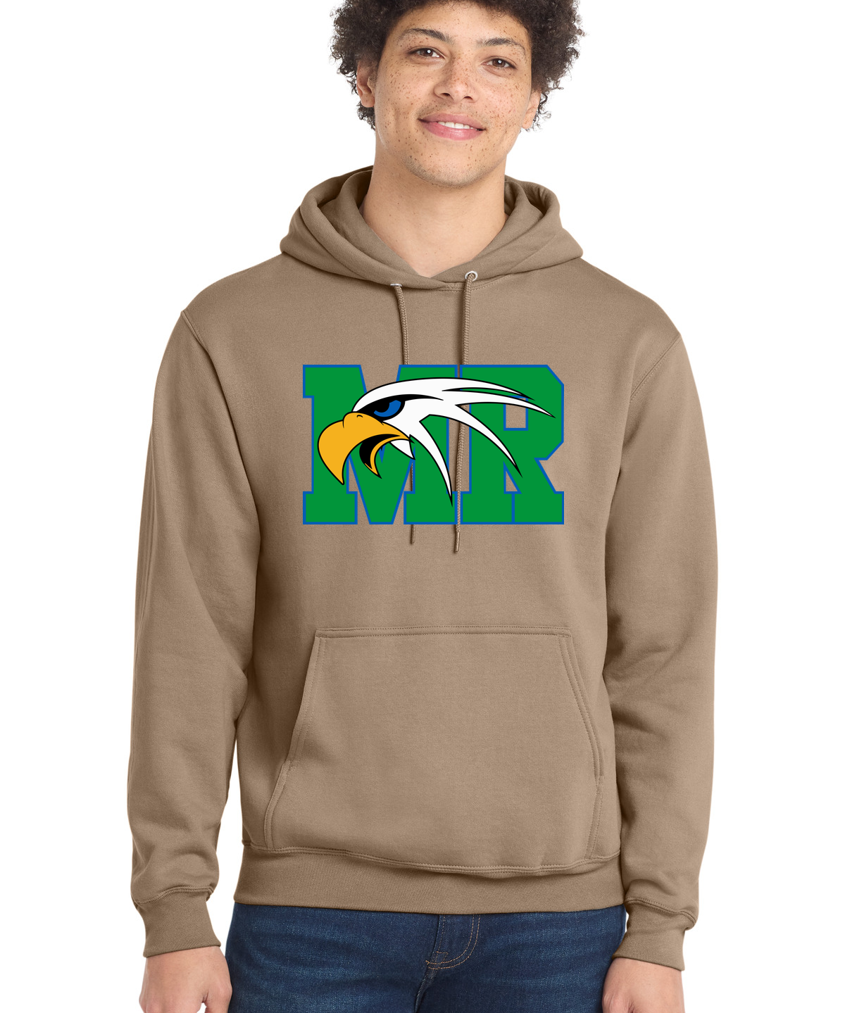 Maple River High School hockey_boys - Sand Port & Co Core Fleece Pullover Hooded Sweatshirt. PC78H
