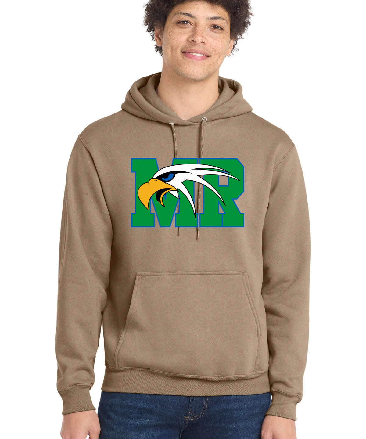 Maple River High School hockey_boys - Sand Port & Co Core Fleece Pullover Hooded Sweatshirt. PC78H