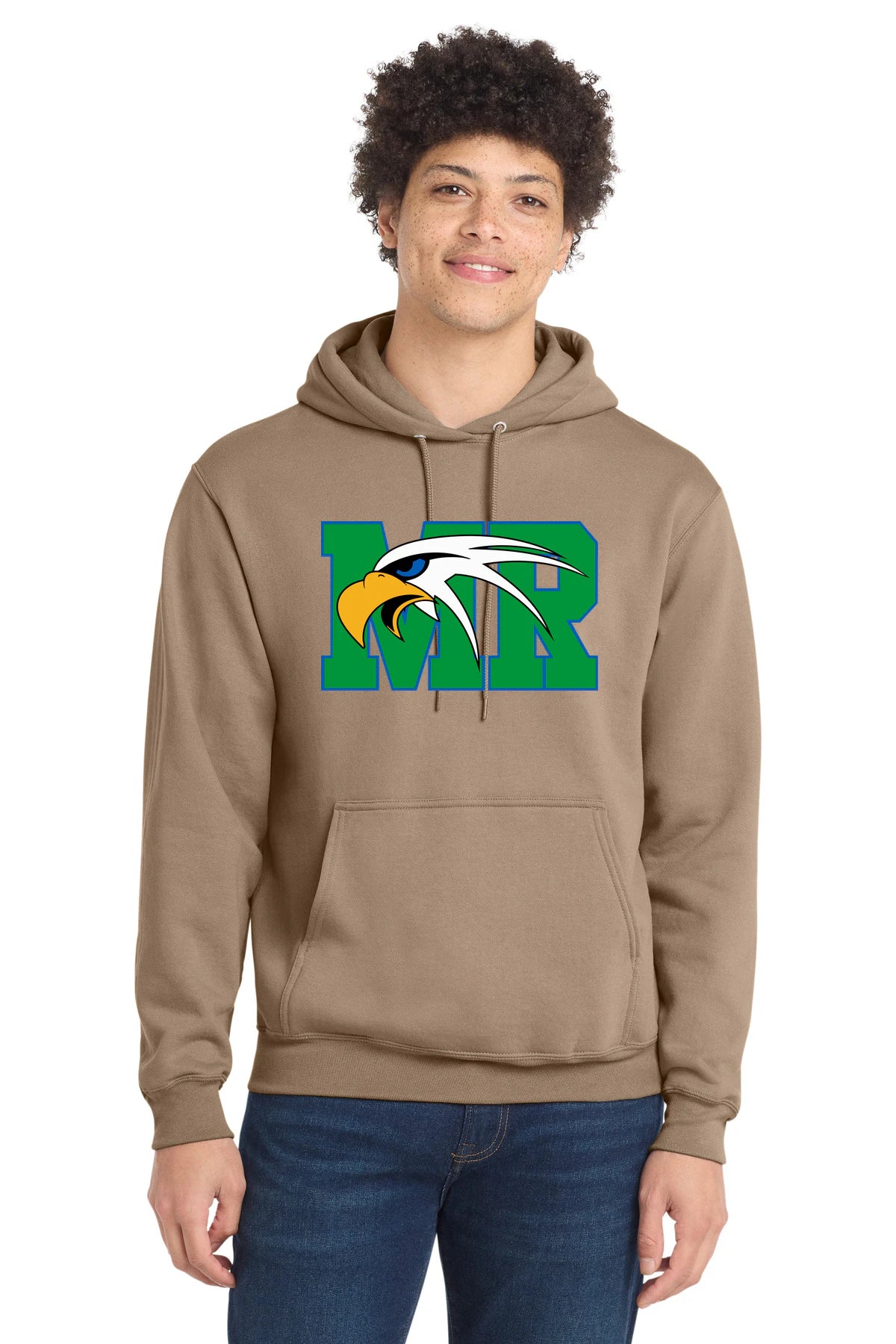 Maple River High School hockey_boys - Sand Port & Co Core Fleece Pullover Hooded Sweatshirt. PC78H