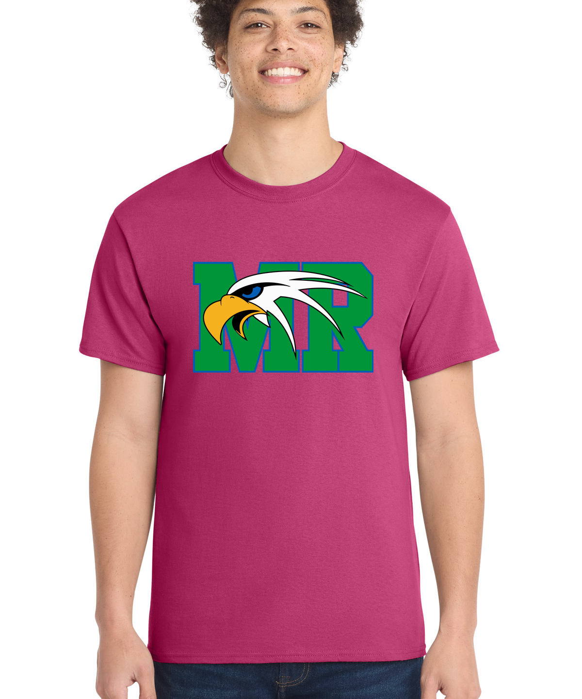 Maple River High School hockey_boys - Sangria Port & Co Core Cotton Tee. PC54