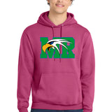 Maple River High School hockey_boys - Sangria Port & Co Core Fleece Pullover Hooded Sweatshirt. PC78H