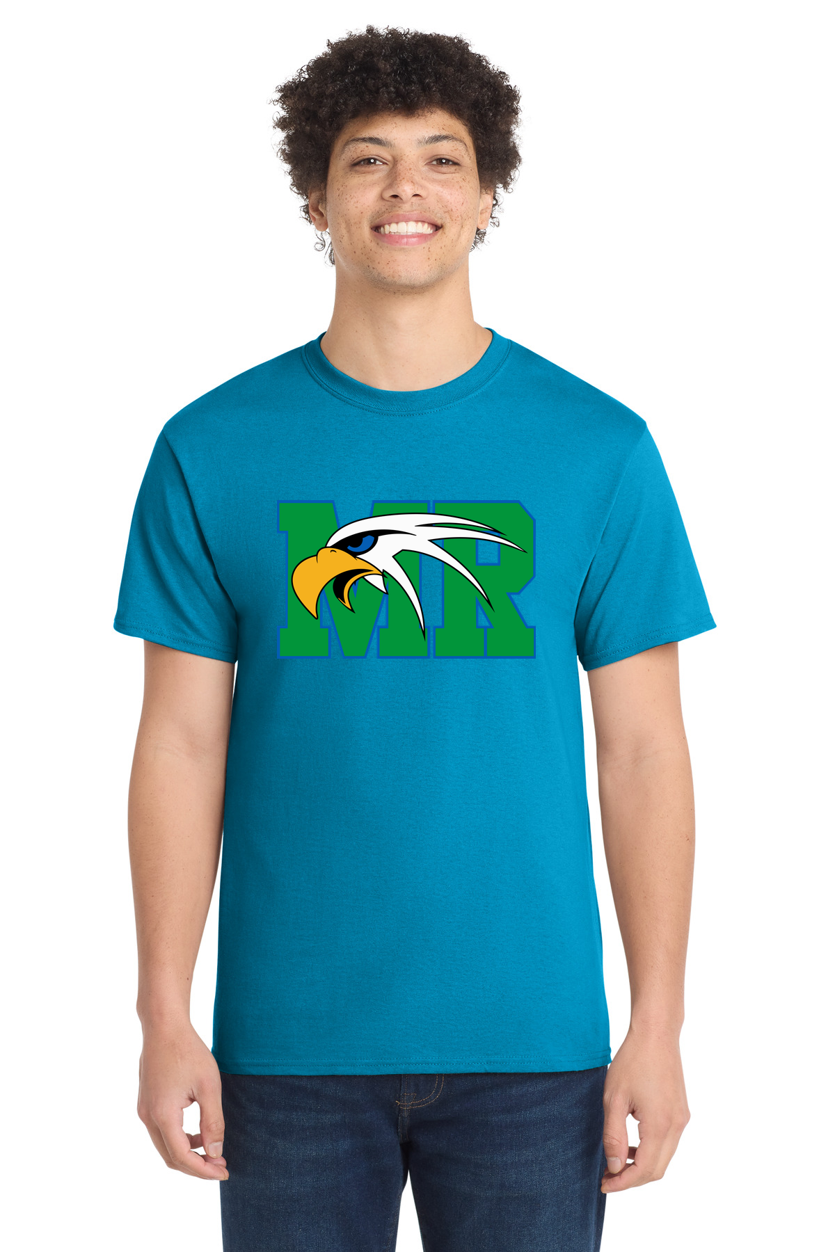 Maple River High School hockey_boys - Sapphire Port & Co Core Cotton Tee. PC54