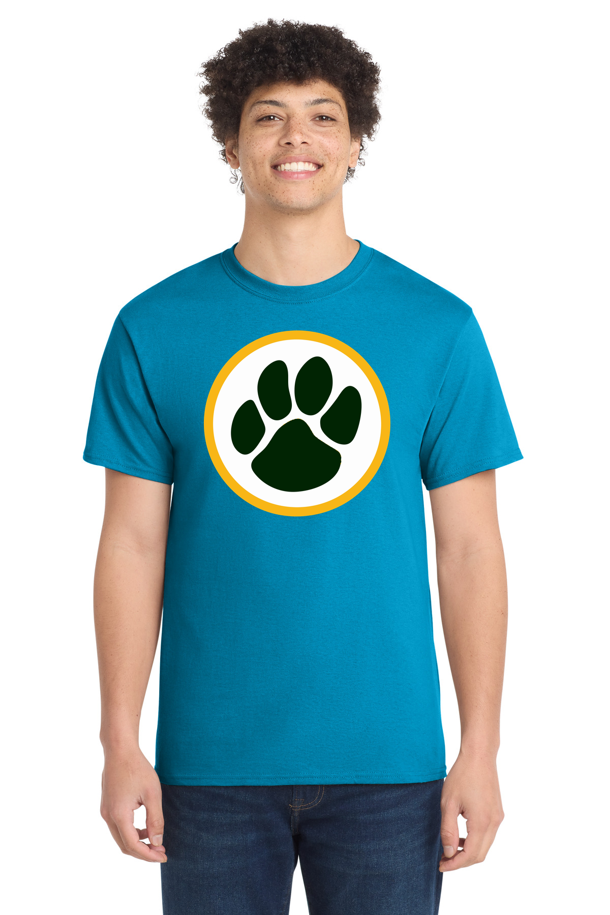 Ashwaubenon High School Football (Boys) - Sapphire Port & Co Core Cotton Tee. PC54