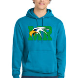 Maple River High School hockey_boys - Sapphire Port & Co Core Fleece Pullover Hooded Sweatshirt. PC78H