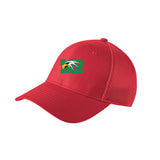 Maple River High School hockey_boys - Scarlet Red New Era - Stretch Mesh Cap. NE1020