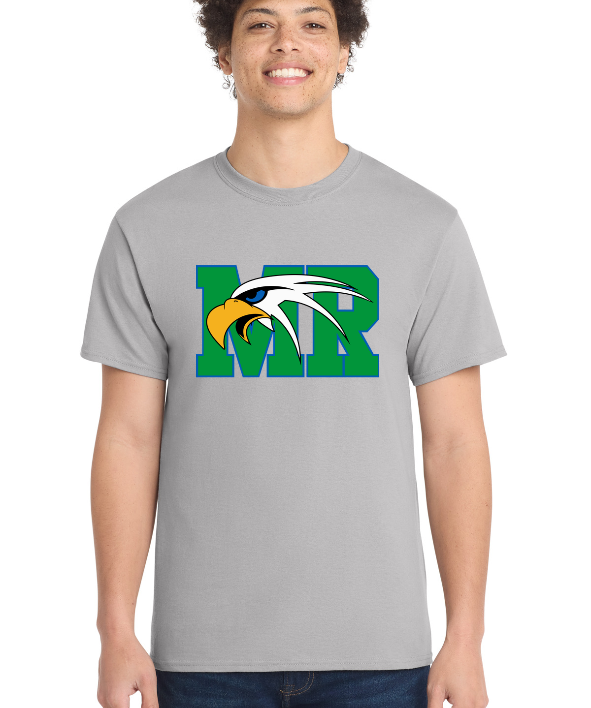 Maple River High School hockey_boys - Silver Port & Co Core Cotton Tee. PC54