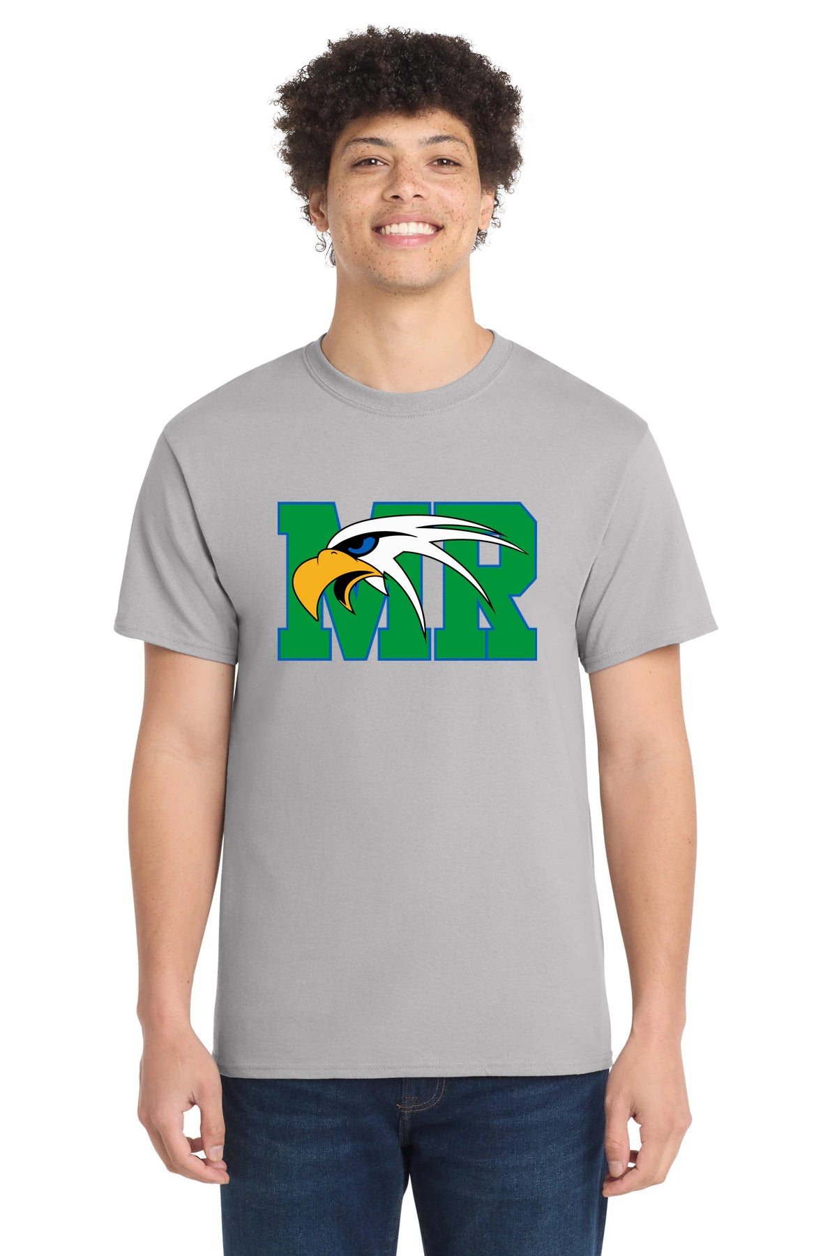 Maple River High School hockey_boys - Silver Port & Co Core Cotton Tee. PC54