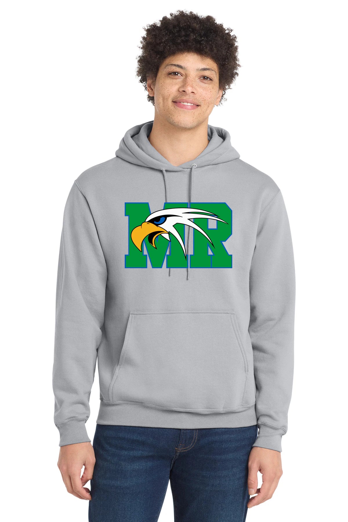 Maple River High School hockey_boys - Silver Port & Co Core Fleece Pullover Hooded Sweatshirt. PC78H