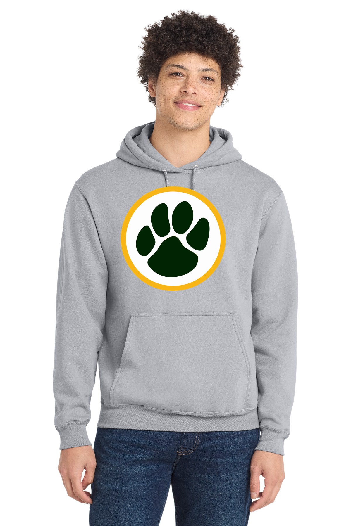 Ashwaubenon High School Football (Boys) - Silver Port & Co Core Fleece Pullover Hooded Sweatshirt. PC78H