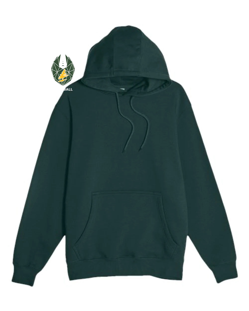 DC Everest Middle School Football — example store - Sport Green Hoodie Value - Full Front