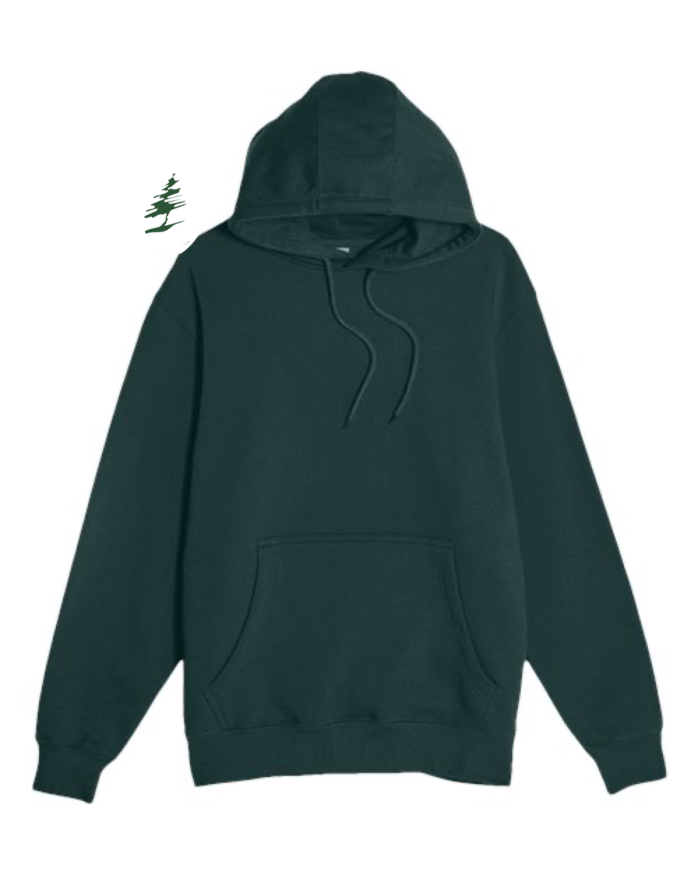 DC Everest Middle School Football — example store - Sport Green Hoodie Value - Full Front