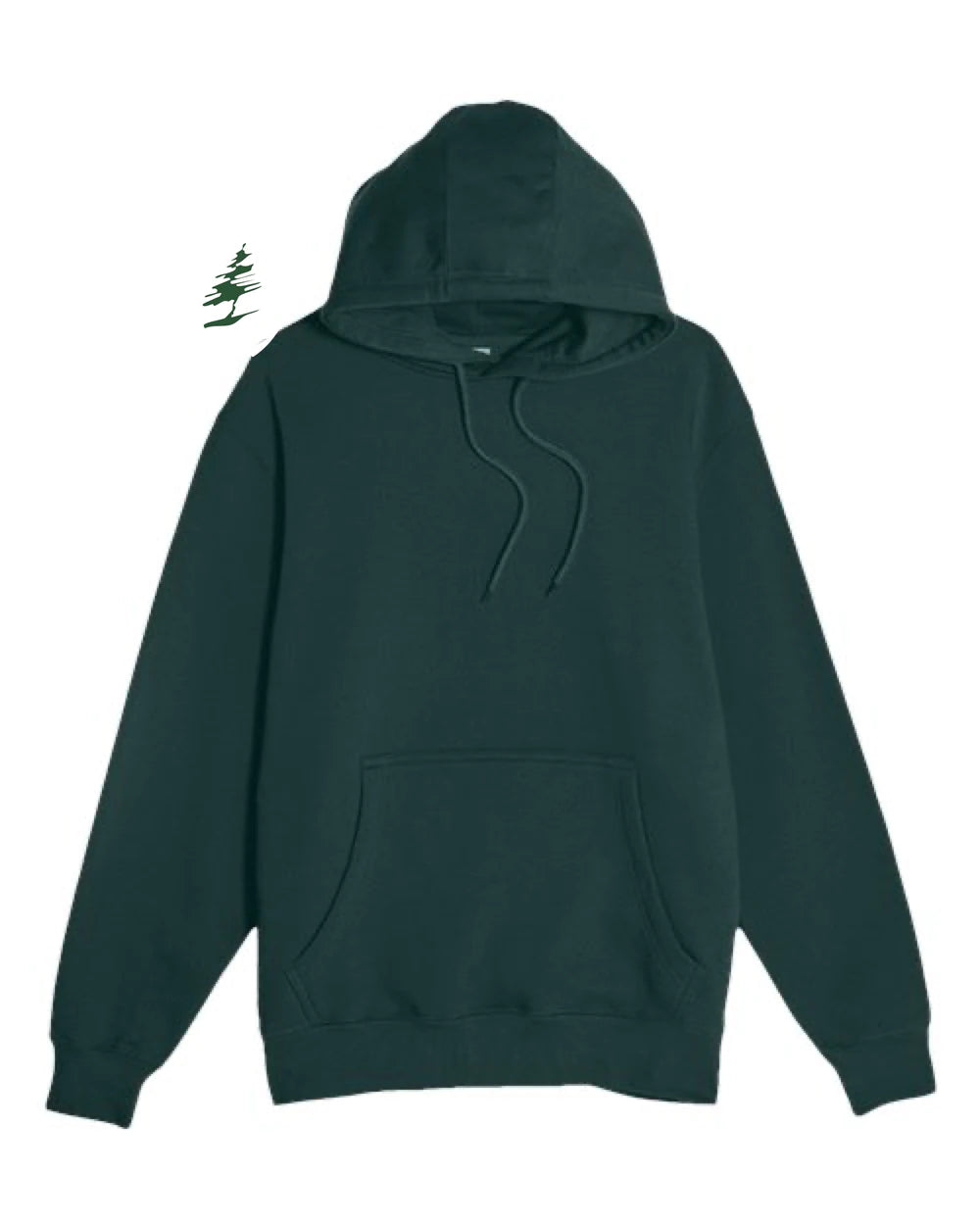 DC Everest Middle School Football — example store - Sport Green Hoodie Value - Full Front