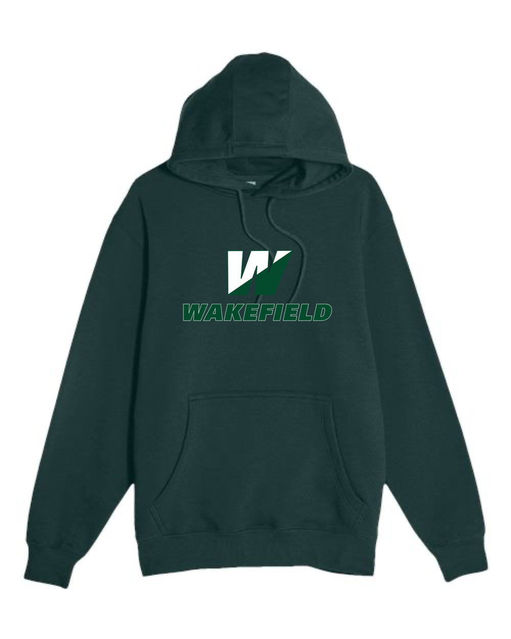 Wakefield High School N/A - Sport Green Hoodie Value - Full Front