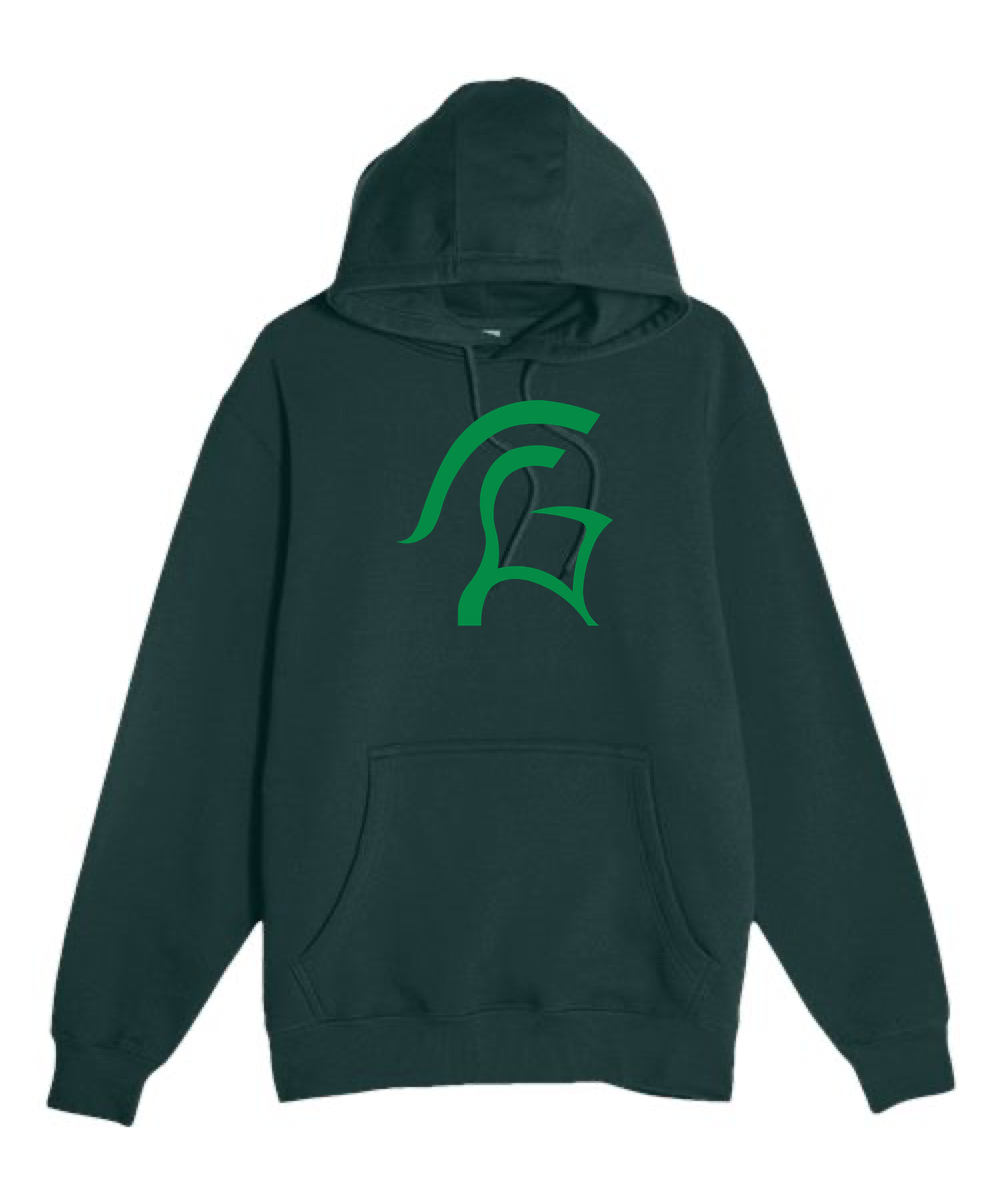 La Crescent-Hokah Football - Sport Green Hoodie Value - Full Front