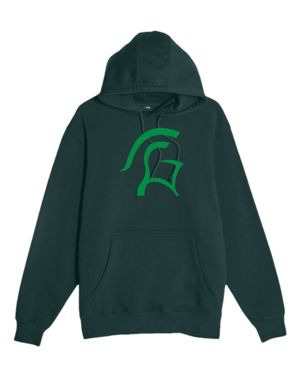 La Crescent-Hokah Football - Sport Green Hoodie Value - Full Front