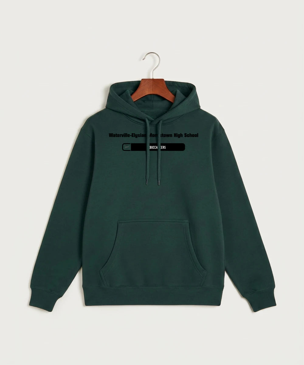 Waterville-Elysian-Morristown High School Football (Boys) - Sport Green Hoodie Value - Full Front