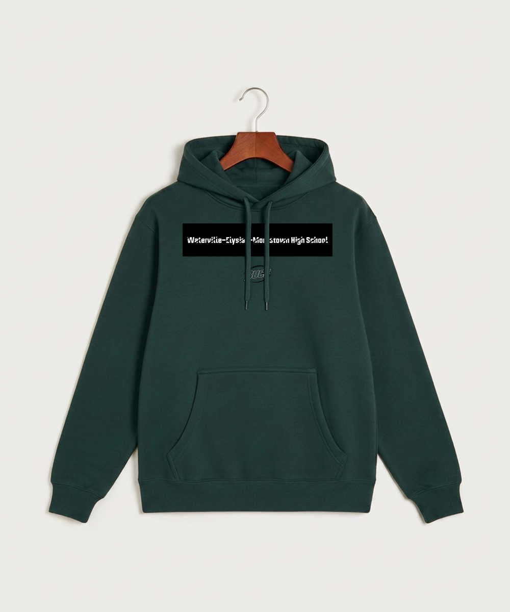 Waterville-Elysian-Morristown High School Football (Boys) - Sport Green Hoodie Value - Full Front
