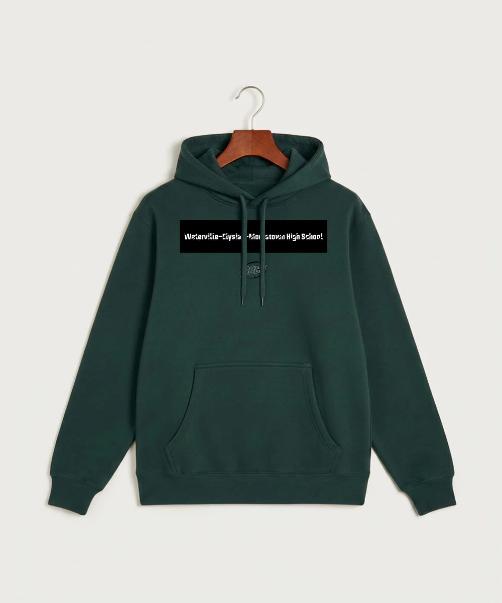 Waterville-Elysian-Morristown High School Football (Boys) - Sport Green Hoodie Value - Full Front